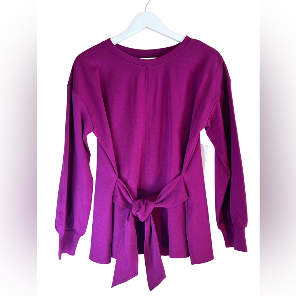 Liz Claiborne Women’s Long-sleeve Tie Front Dress Up Blouse Size L - NEW!